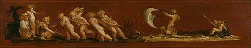 Cupids Pulling in a Net, 1527, Polidoro da Caravaggio