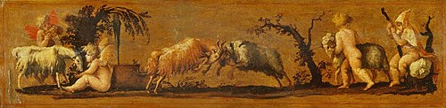 Putti with Goats, 1527, Polidoro da Caravaggio