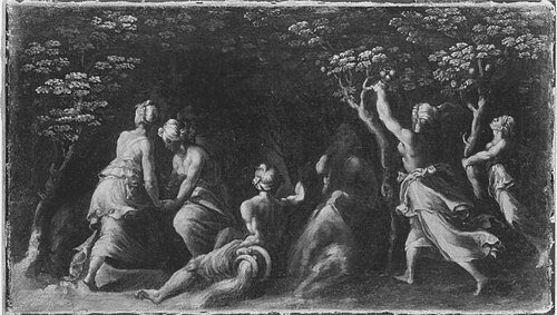 Früchte sammelnde Frauen (Kopie nach), 1521, Polidoro da Caravaggio