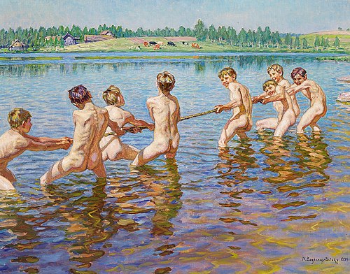 Tug of war, 1939, Nikolaï Bogdanov-Belski
