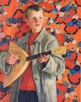 Balalaika-player, 1941, Nikolaï Bogdanov-Belski