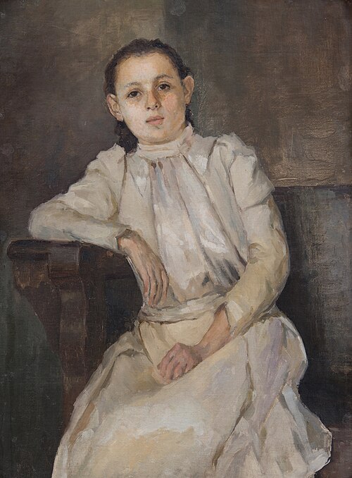 Portrait of a girl., , Nikolaï Bogdanov-Belski
