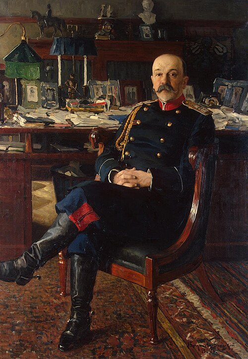 "Portrait of Adjutant-General P. P. Gesse, 1904, Nikolaï Bogdanov-Belski