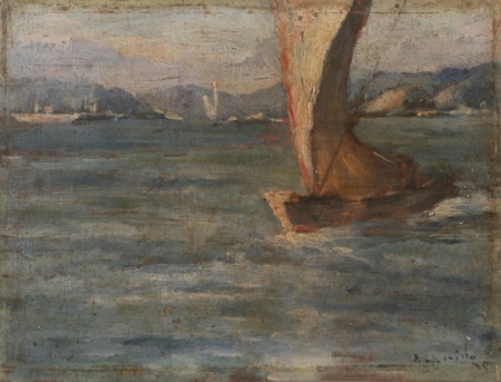 Sailing ship, 1915, Belmiro de Almeida