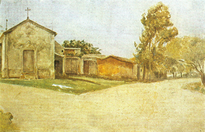 Urban landscape of Avelano de Caminho (Portugal), 1903, Belmiro de Almeida