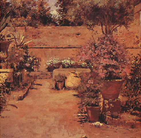 Garden with flowers, 1891, Belmiro de Almeida