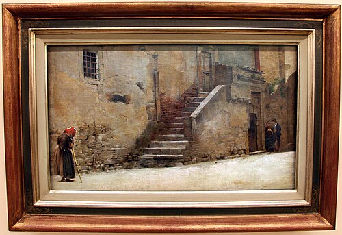 strada italiana, 1889, Belmiro de Almeida