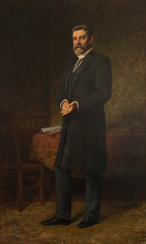 The Hon. Alfred Deakin, Prime Minister of Australia (1903–04, 1905–08, 1909–10)., 1914, Frederick McCubbin