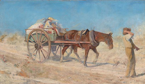 The North wind, 1888, Frederick McCubbin