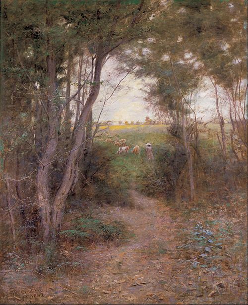 A ti-tree glade, 1897, Frederick McCubbin