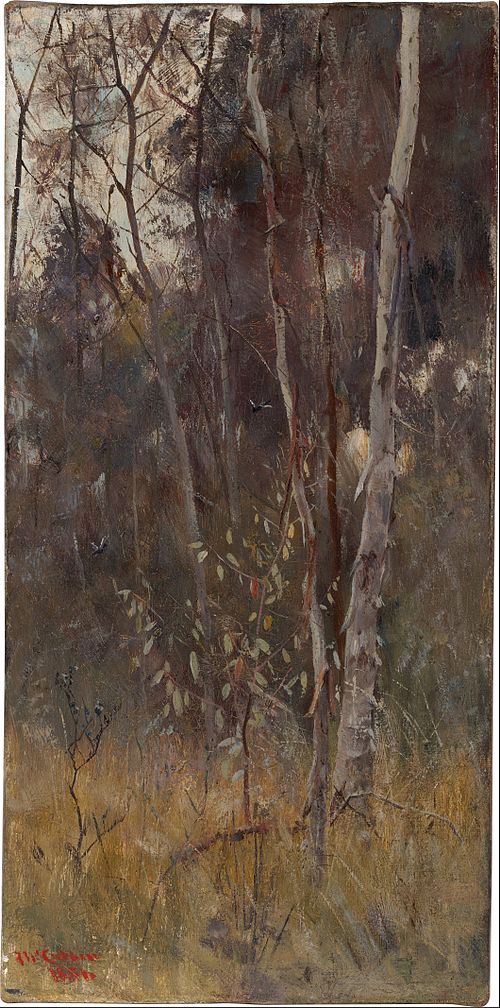 At the falling of the year, 1886, Frederick McCubbin