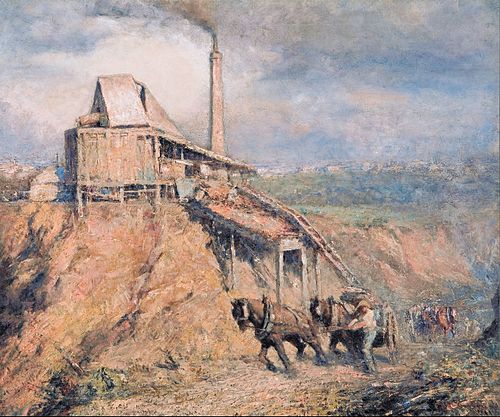 The old stone crusher (The quarry), 1911, Frederick McCubbin