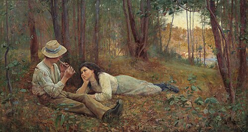 Bush Idyll, 1893, Frederick McCubbin