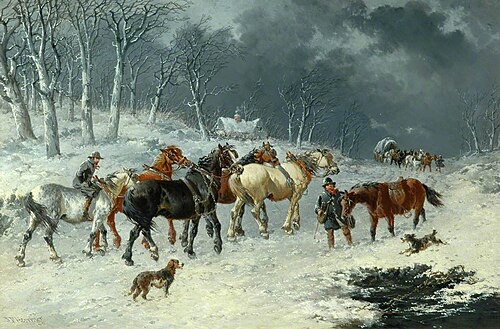 Horses in the Snow, , John Frederick Herring junior