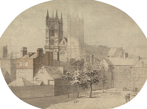 Westminster Abbey from Dean's Yard, , Alexander Nasmyth
