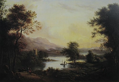 A Highland Loch Landscape., , Alexander Nasmyth