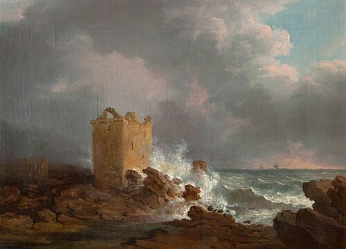 Broughty Castle, during a Storm, 1810, Alexander Nasmyth