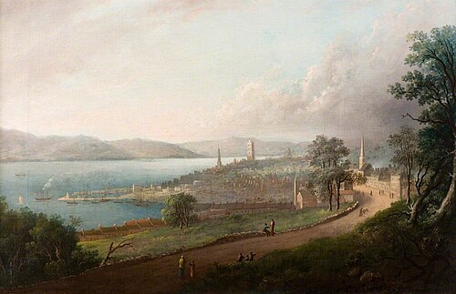 Dundee from Princes Street, 1823, Alexander Nasmyth