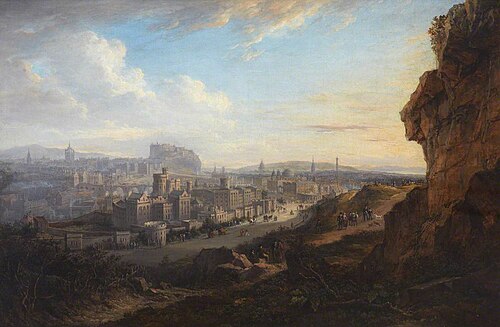 Edinburgh from the Calton Hill, 1820, Alexander Nasmyth