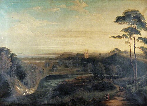 St Machar's Cathedral at Sunset, Aberdeen, , Alexander Nasmyth