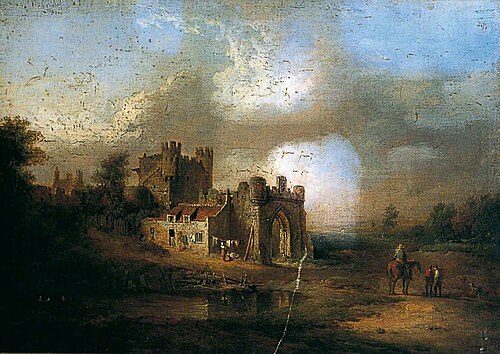 Walmgate Bar, York, 1800, Alexander Nasmyth