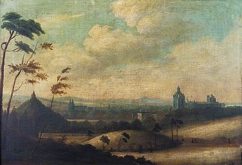 Old Aberdeen from the South West, 1810, Alexander Nasmyth