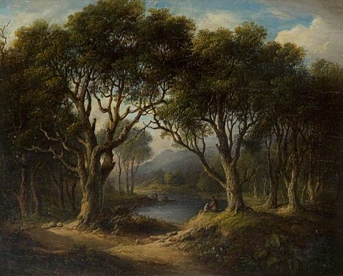 A Wooded River Landscape, , Alexander Nasmyth