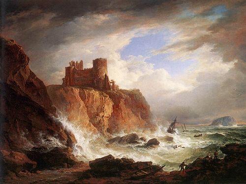 A View of Tantallon Castle, 1816, Alexander Nasmyth