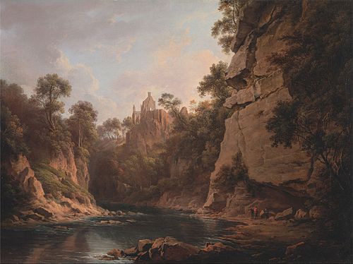 Hawthornden Castle, near Edinburgh, 1820, Alexander Nasmyth