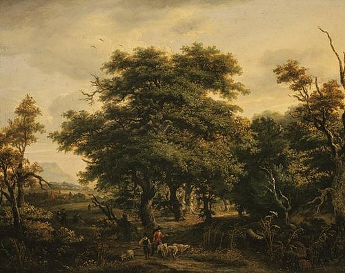 Woody Landscape with Figures and Sheep, , Alexander Nasmyth
