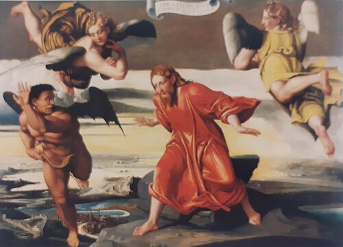 Tentazione di Cristo, , Giovanni Francesco Caroto
