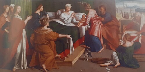 Nascita della Vergine, 1527, Giovanni Francesco Caroto