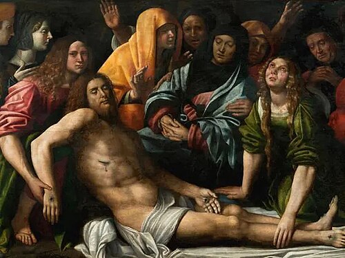 Compianto su Cristo morto, 1515, Giovanni Francesco Caroto