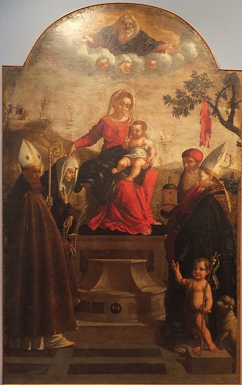 Madonna in trono e Santi, 1540, Giovanni Francesco Caroto