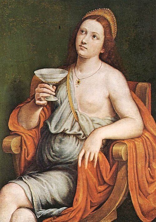 Sophonisba Drinking the Poison, 1550, Giovanni Francesco Caroto