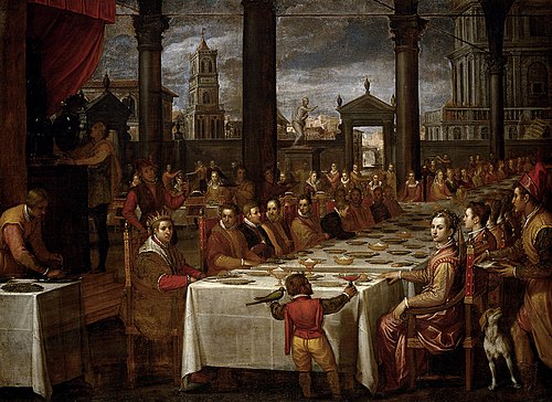 Wedding feast of Grand Duke Ferdinand I of Tuscany (1549-1609), 1590, Domenico Cresti
