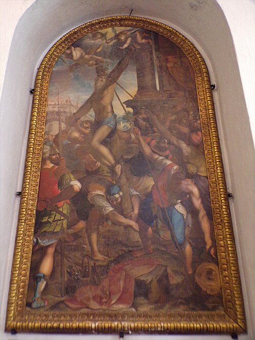 Crucifixion of Saint Andrew, 1590, Giovanni Battista Paggi