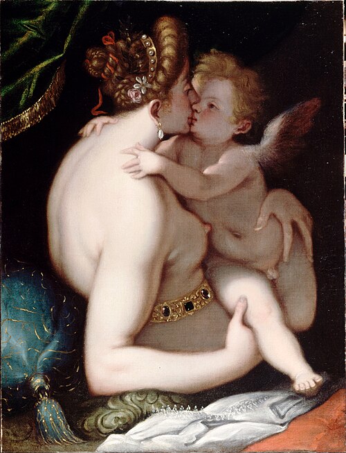 Vénus et Cupidon, 1581, Giovanni Battista Paggi