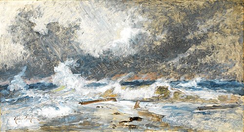 Havet i oprør. Skagens Gren, 1907, Holger Drachmann