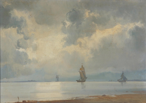 Horsens Fjord., 1872, Holger Drachmann