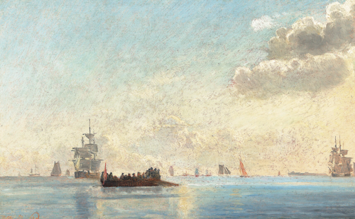 From the roads of Copenhagen., 1870, Holger Drachmann