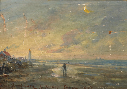 A person on the beach at Skagen., 1907, Holger Drachmann