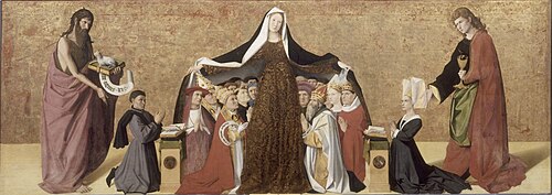 La Vierge de miséricorde de la famille Cadard, 1452, Enguerrand Quarton