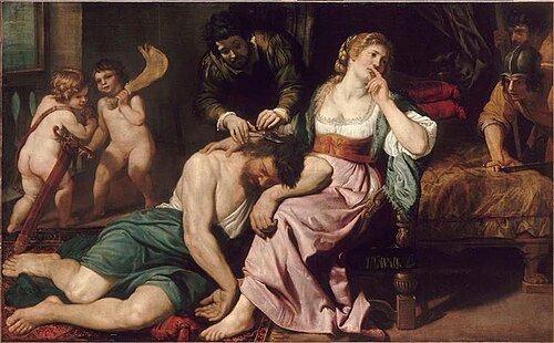 Samson et Dalila, 1650, Domenico Fiasella
