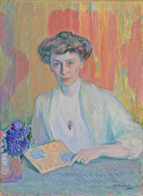 Portrait of Tyra Hasselblatt, 1910, Magnus Enckell