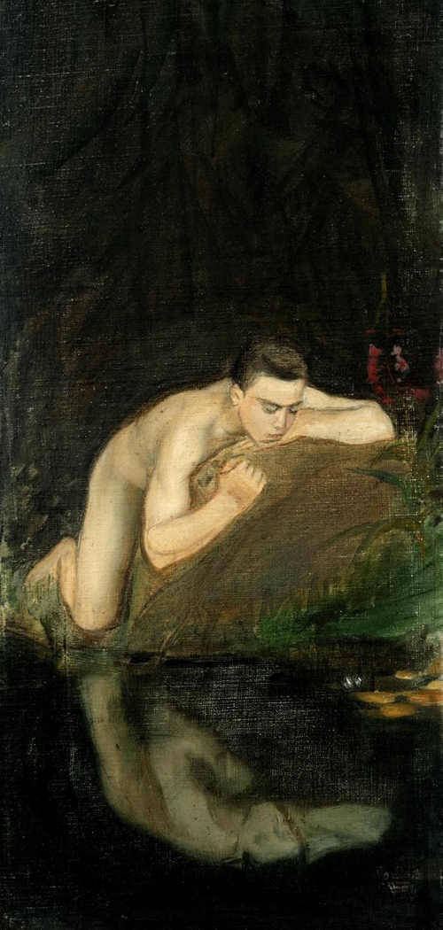 Narcissus, 1896, Magnus Enckell