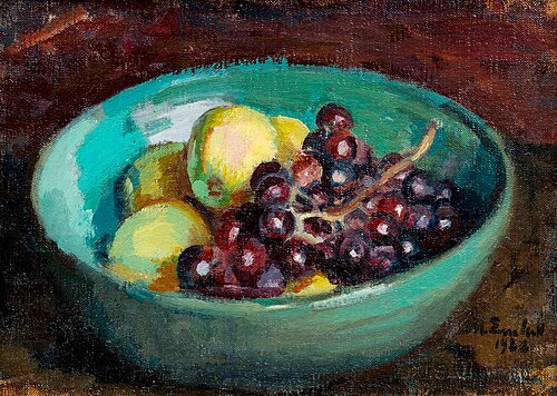 Still life with fruit, 1922, Magnus Enckell