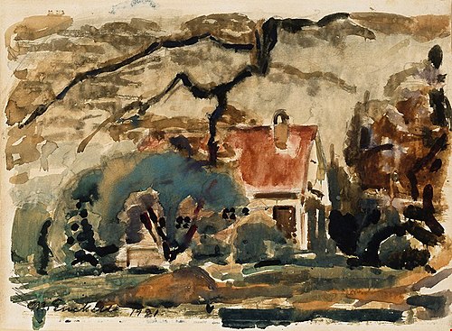 Cottage of the Artist in Kilo, 1921, Magnus Enckell