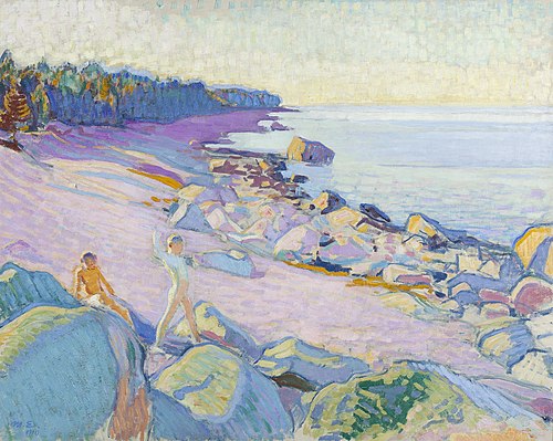 Boys on the Shore, 1910, Magnus Enckell