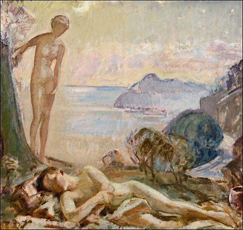 Diana and Endymion I, 1921, Magnus Enckell